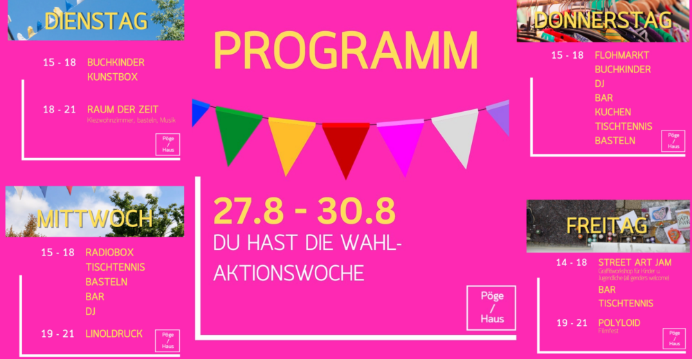 Du hast die Wahl – Aktionswoche mit Mitmachangeboten